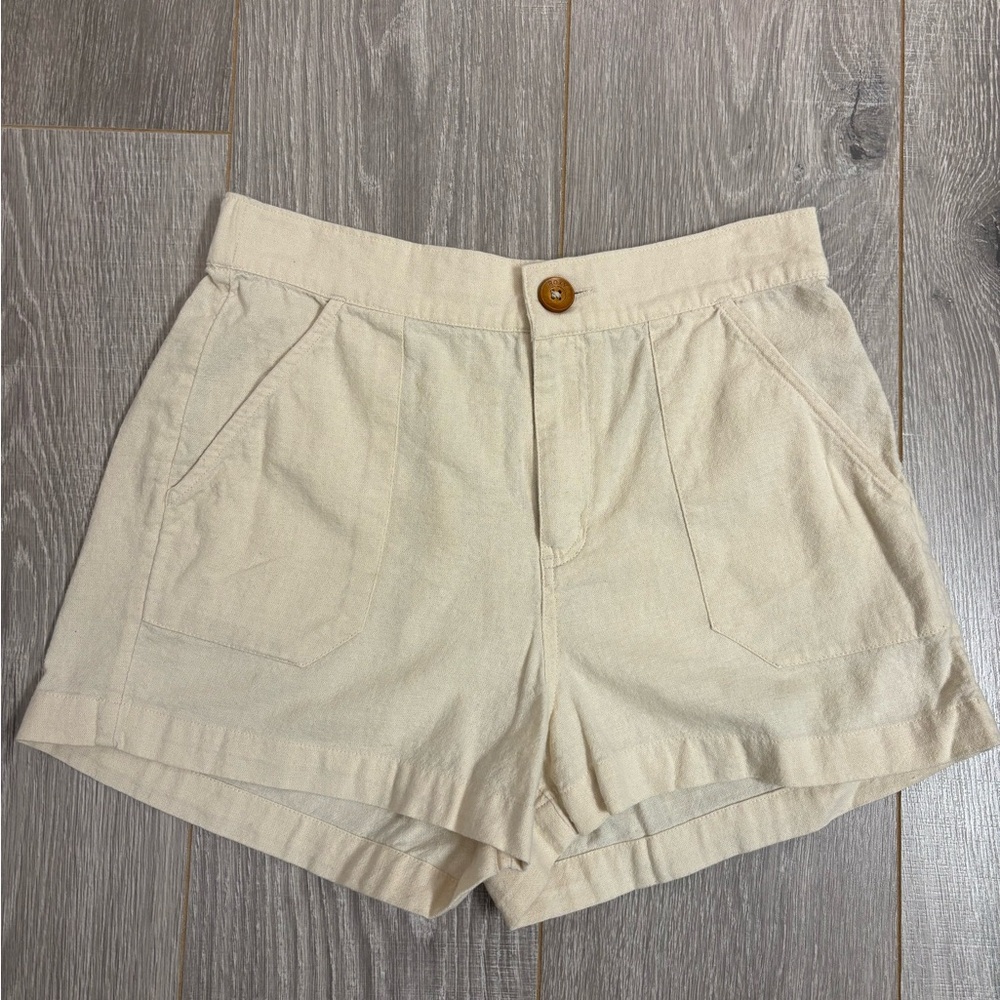 Roxy Oceanside High Waist Shorts, Tapioca